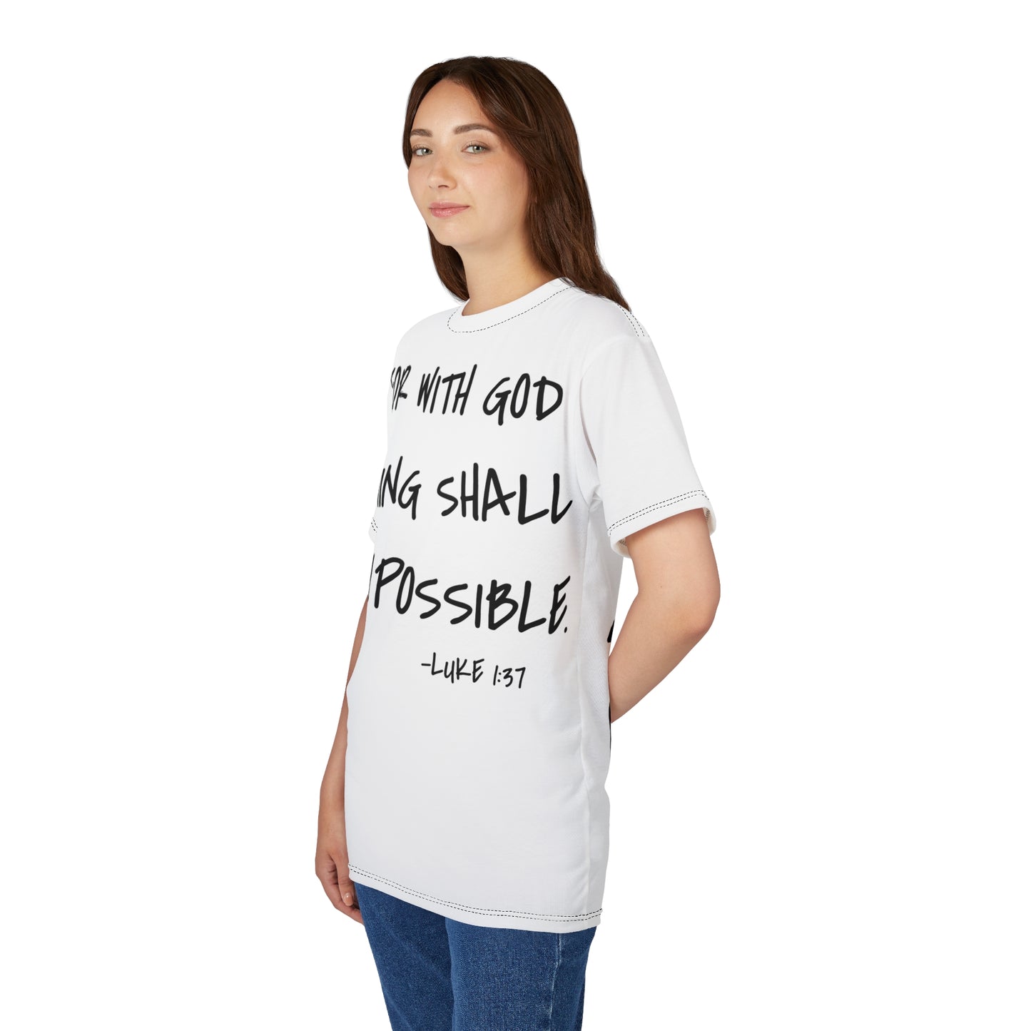 GOD DID - Large Print Faith Based Statement T-Shirt