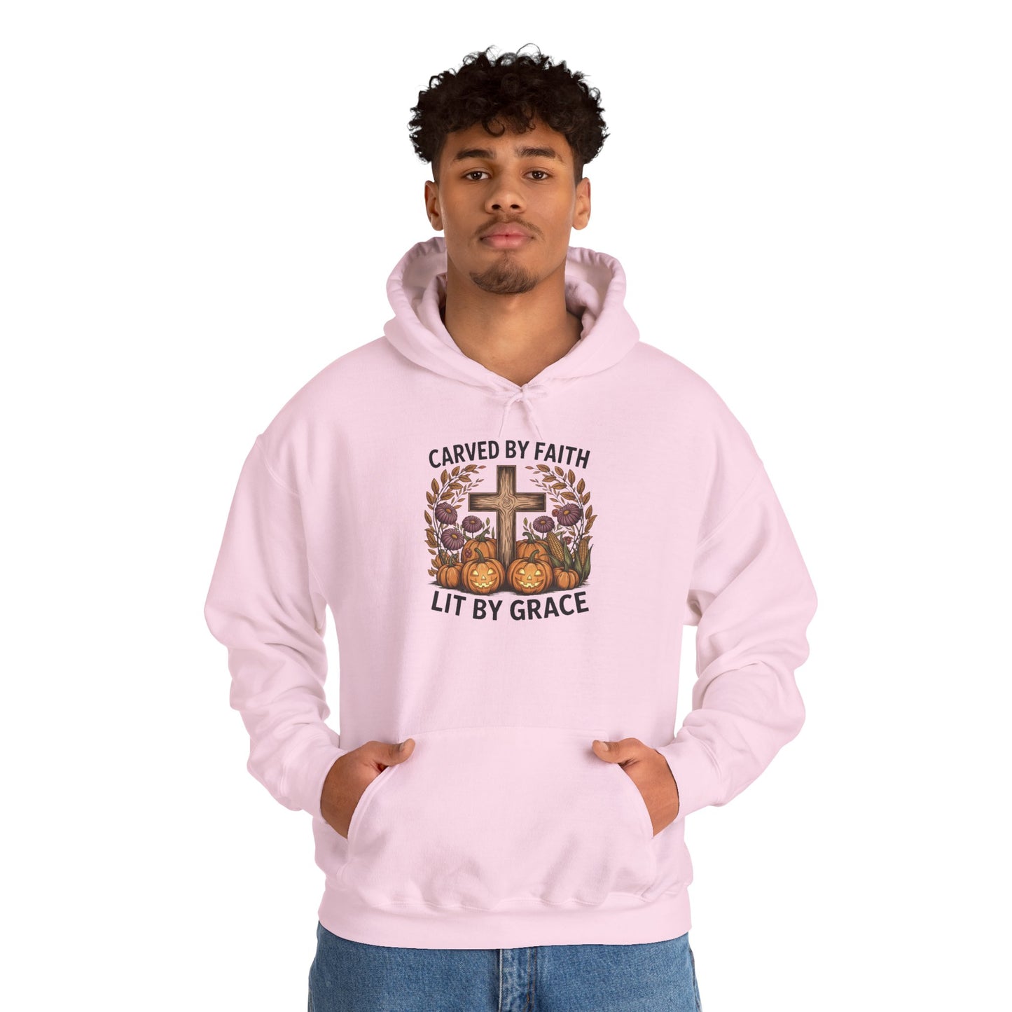 Carved by Faith Lit by Grace Shirt - Faith-Inspired Fall Hoodie