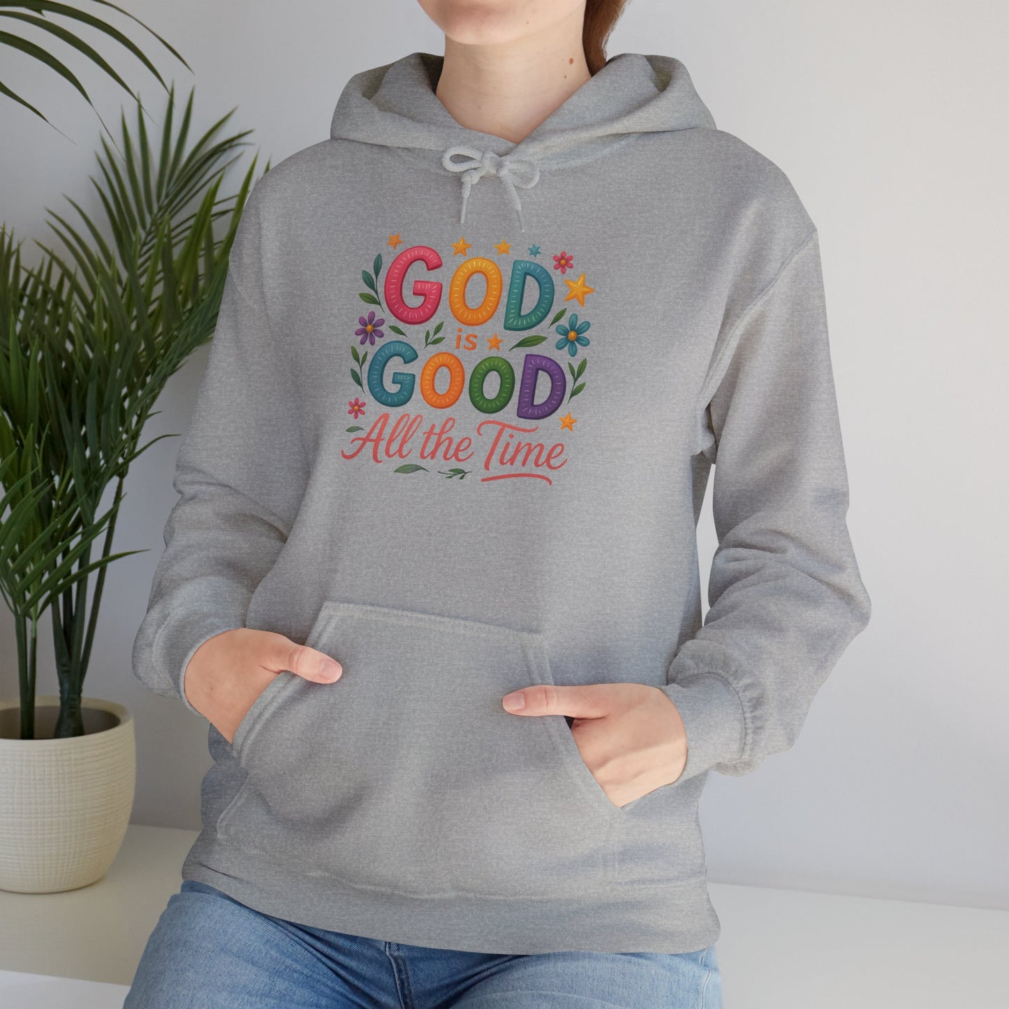 God is Good Heavy Blend Faith Based Hoodie