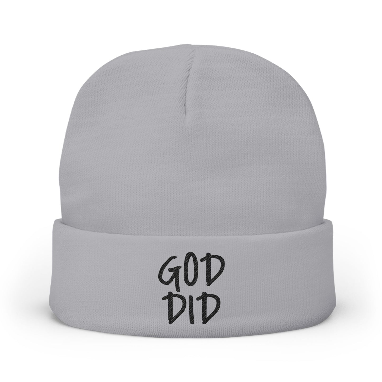 GOD DID - Knit Beanie (Embroidered)
