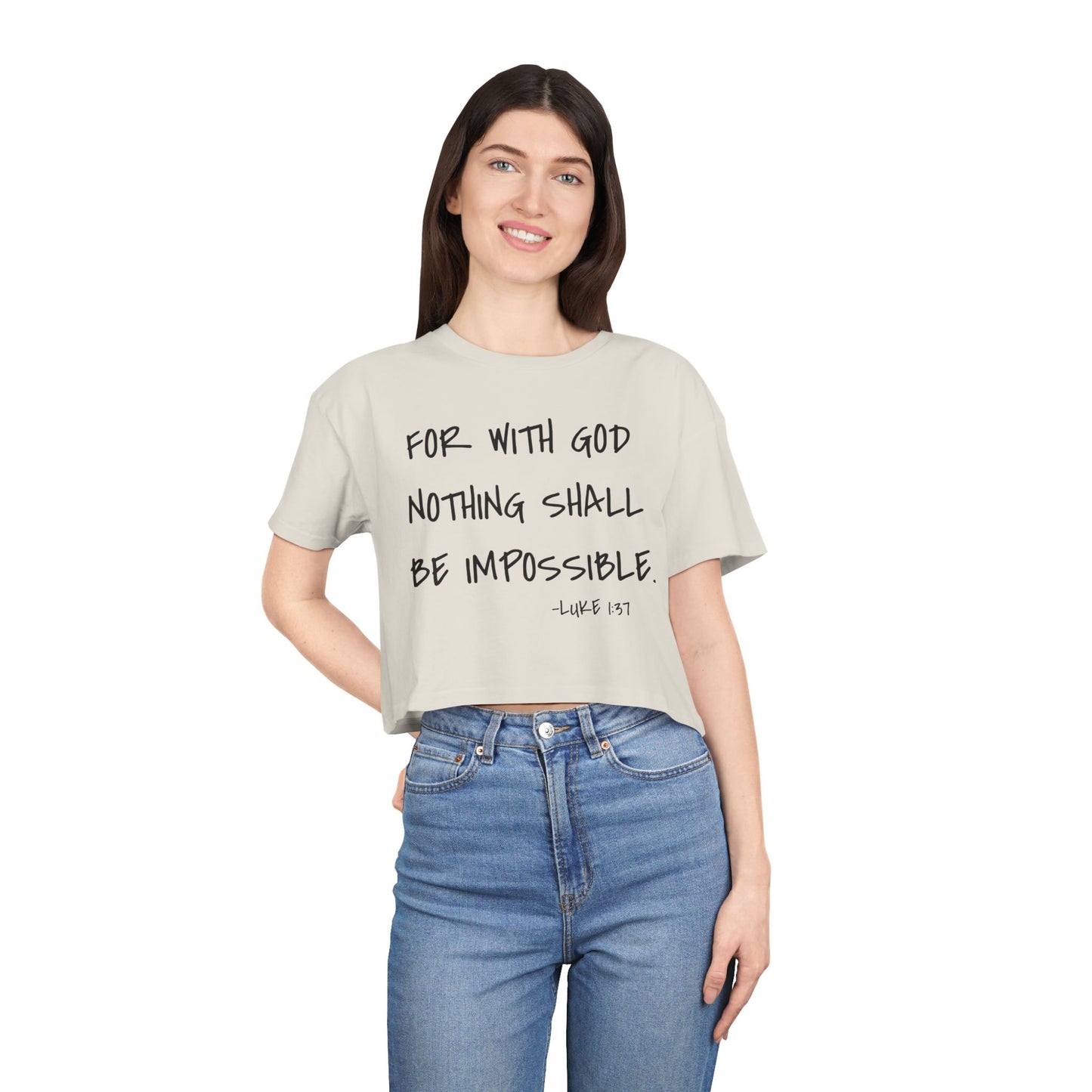 GOD DID - Women's Crop Tee