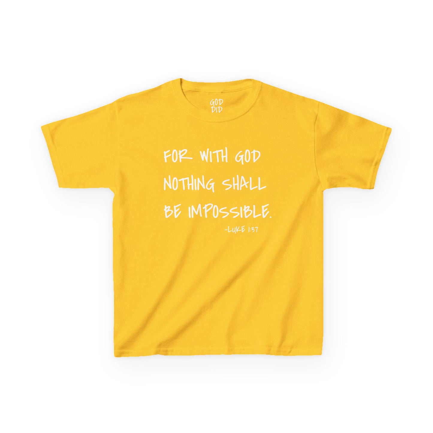 GOD DID - Kids Heavy T-Shirt