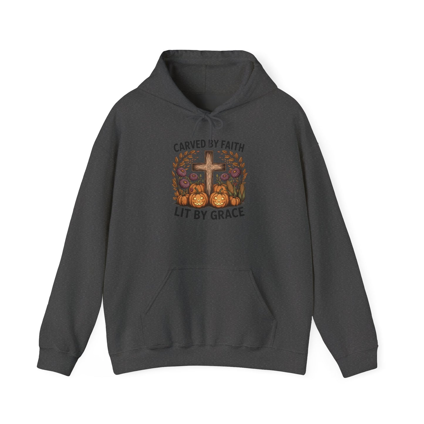Carved by Faith Lit by Grace Shirt - Faith-Inspired Fall Hoodie
