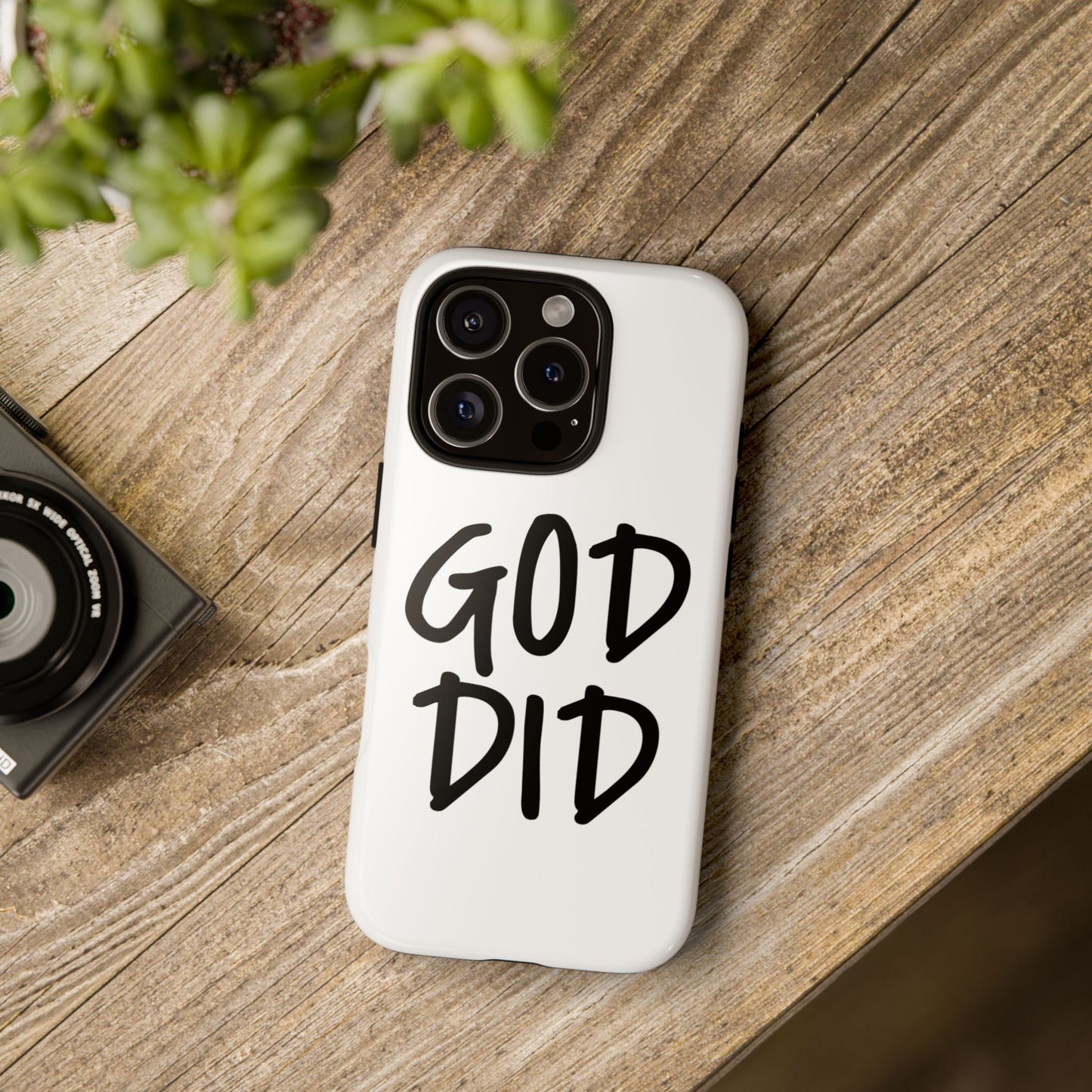 GOD DID - Apple iPhone Case(iPhone 13, 14, 15, 16, 17 Pro/Pro Max)