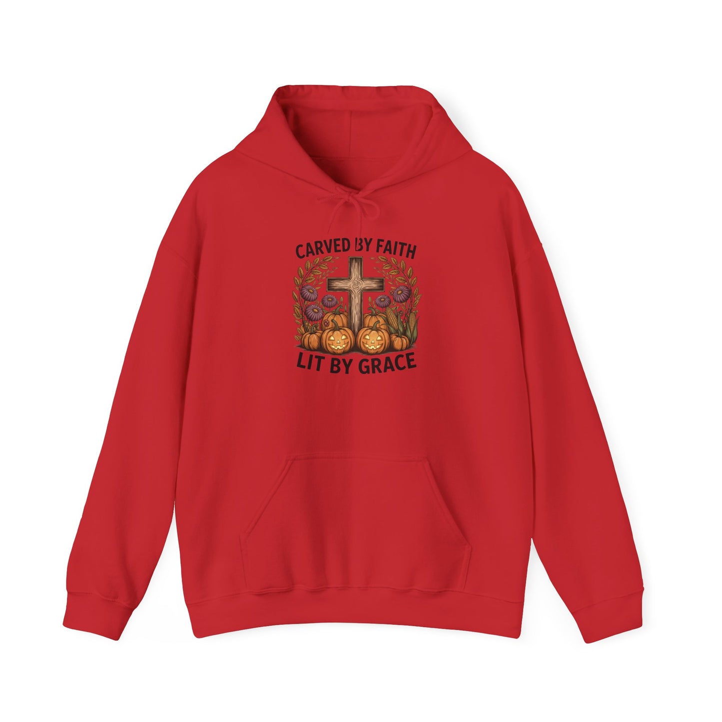 Carved by Faith Lit by Grace Shirt - Faith-Inspired Fall Hoodie
