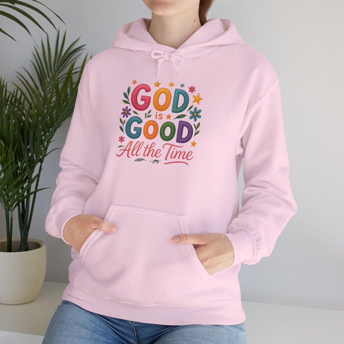 God is Good Heavy Blend Faith Based Hoodie