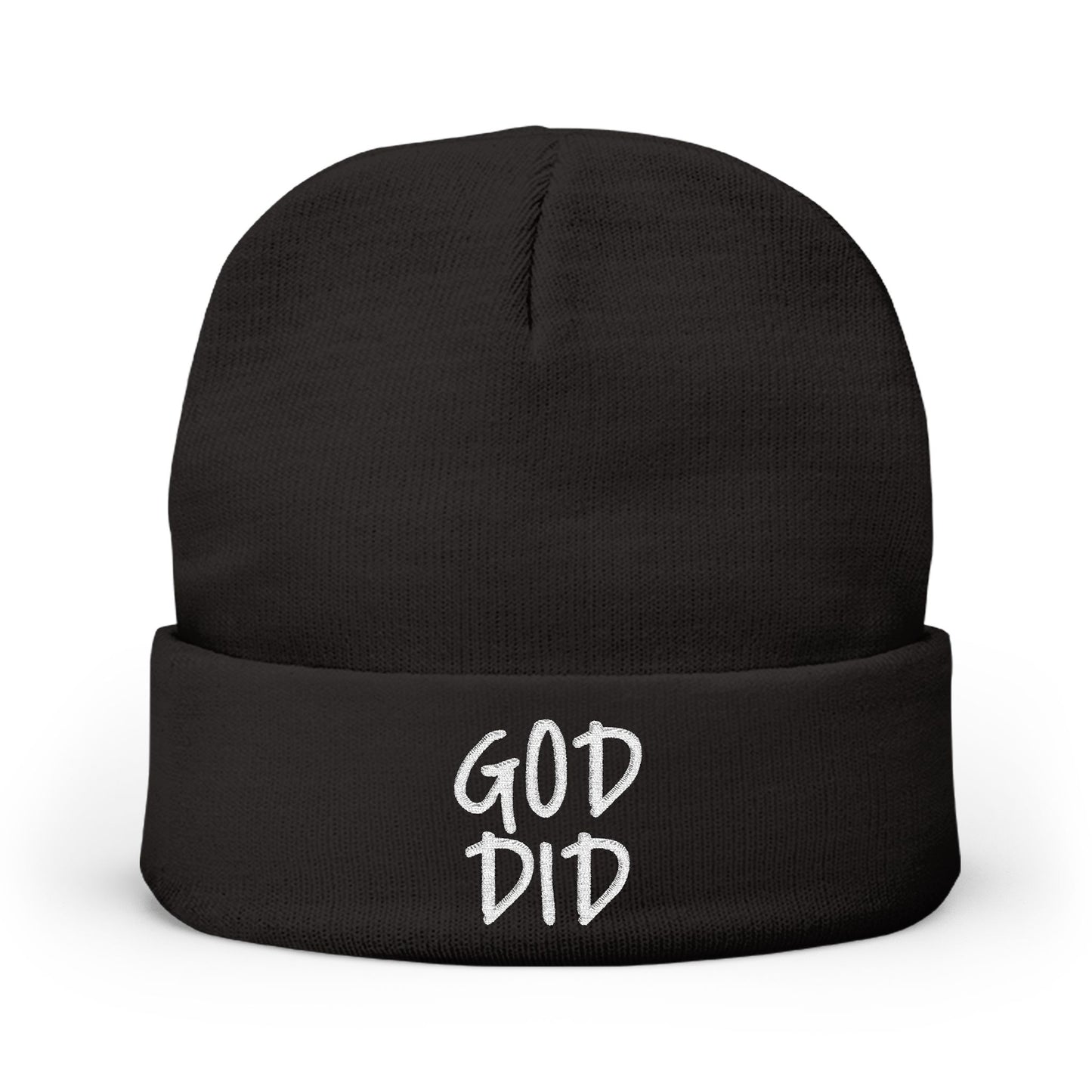 GOD DID - Knit Beanie (Embroidered)