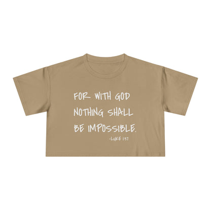 GOD DID - Women's Crop Tee