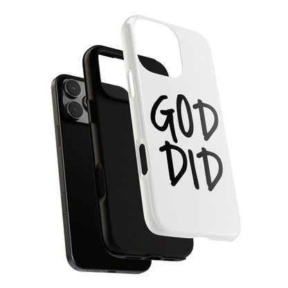 GOD DID - Apple iPhone Case(iPhone 13, 14, 15, 16, 17 Pro/Pro Max)