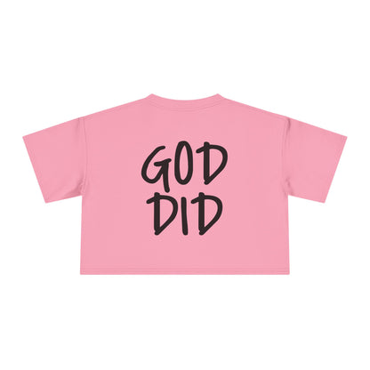 GOD DID - Women's Crop Tee