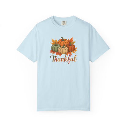 Thankful Pumpkin Patch T-shirt, Fall Leaves, Thanksgiving Tee, Autumn Vibes