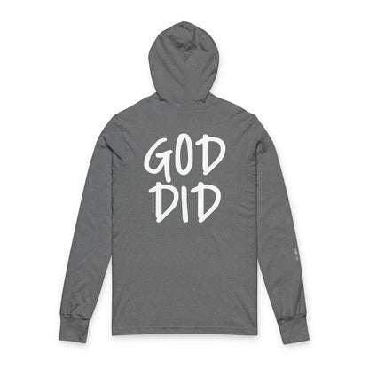 GOD DID - Unisex Hooded Long Sleeve T-Shirt