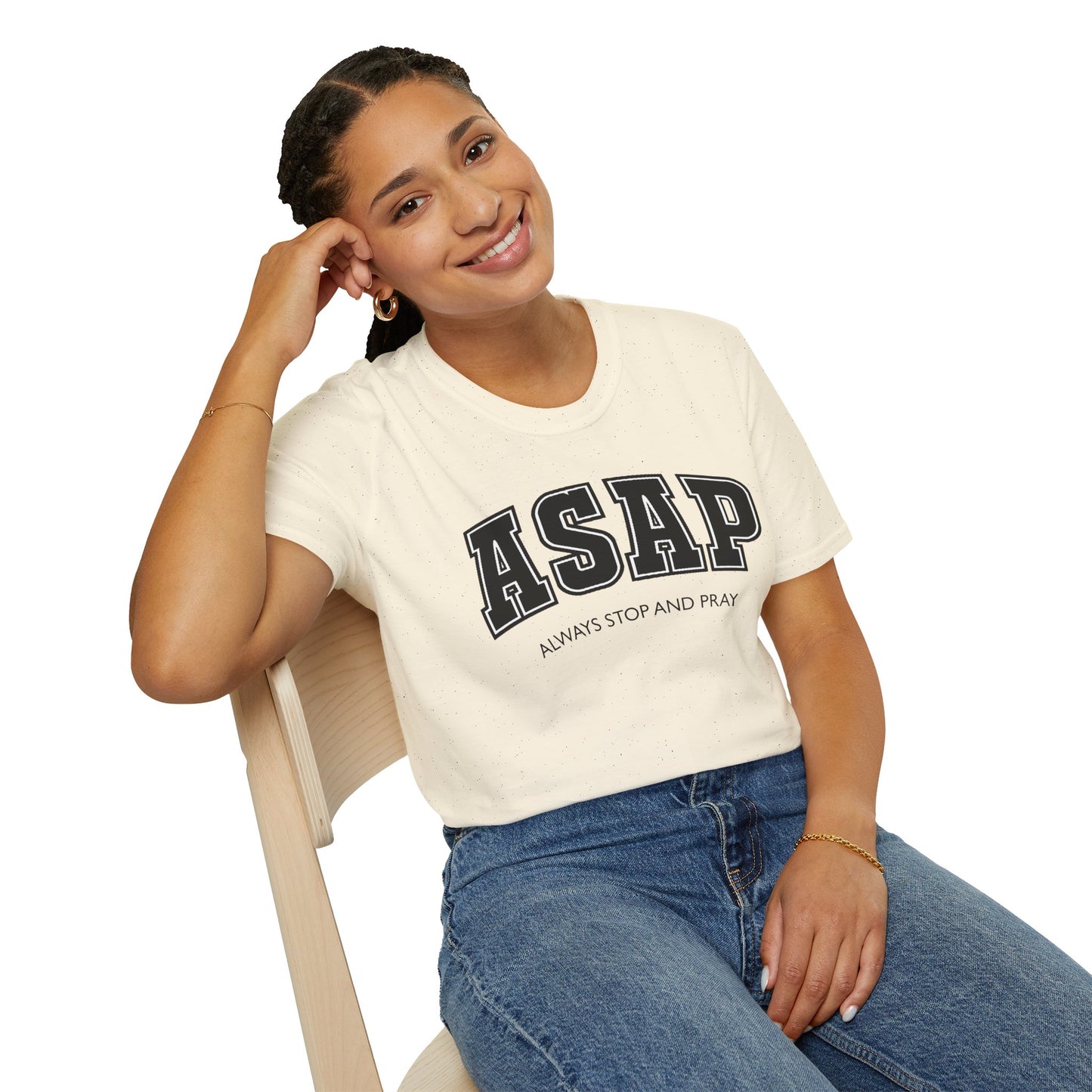 ASAP - Always Stop and Pray Softstyle Faith Based T-Shirt