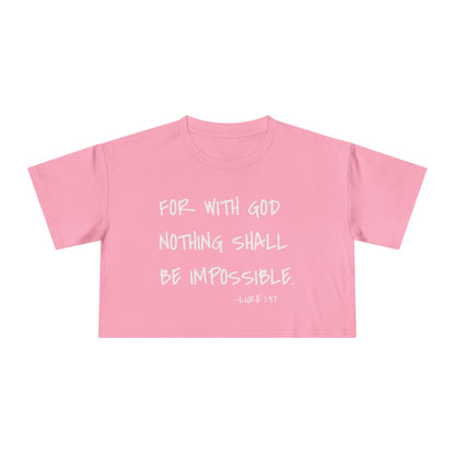 GOD DID - Women's Crop Tee