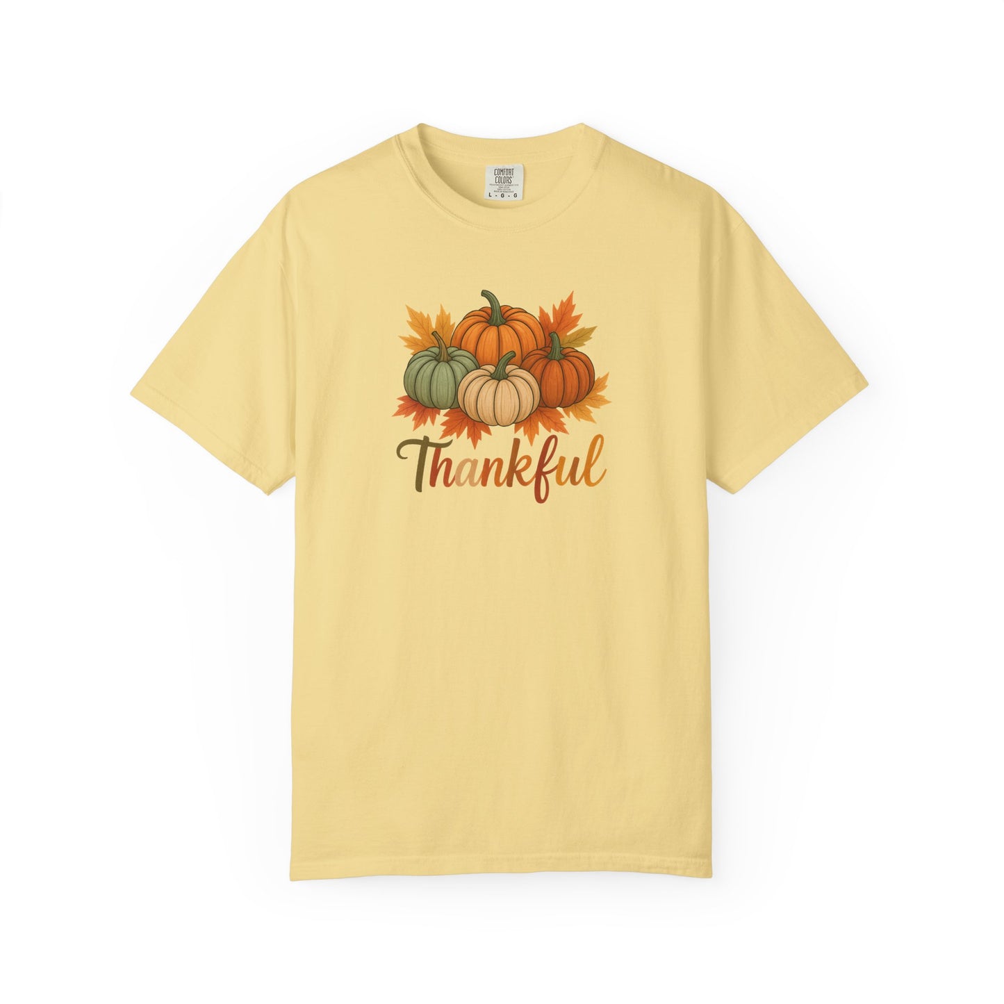 Thankful Pumpkin Patch T-shirt, Fall Leaves, Thanksgiving Tee, Autumn Vibes