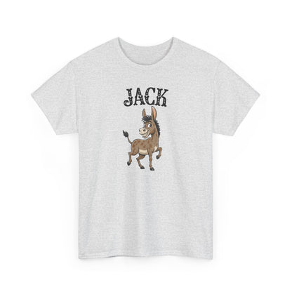 Jack The Ass T-Shirt | Cute Farm Animal Graphic Tee | Sarcastic Humor Wordplay Apparel