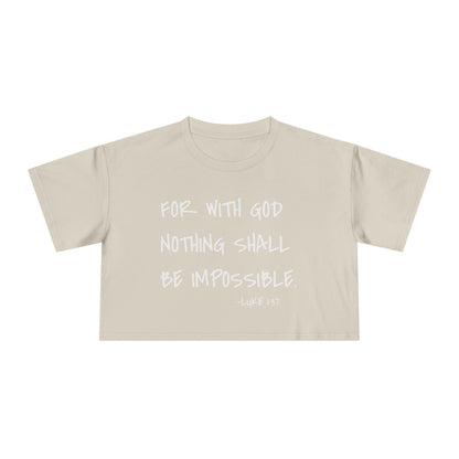 GOD DID - Women's Crop Tee