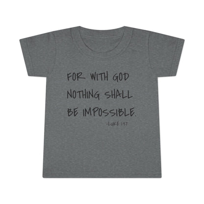 GOD DID - Faith Inspired Toddler T-shirt