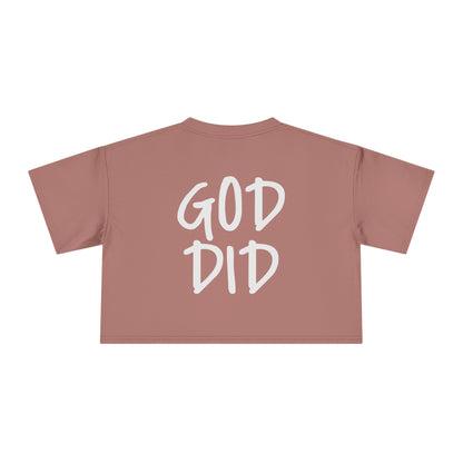 GOD DID - Women's Crop Tee