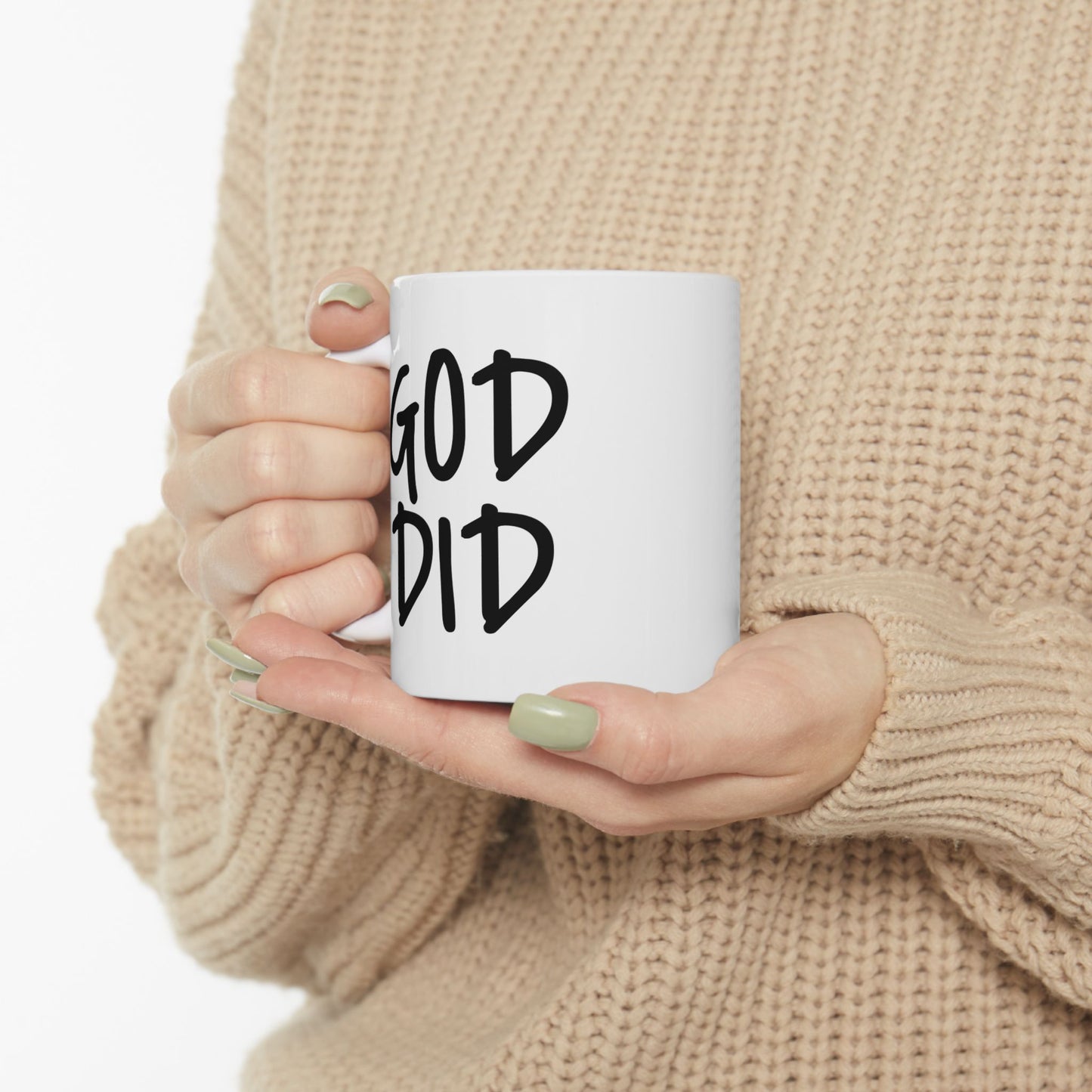 GOD DID - Ceramic Mug, (11oz, 15oz)