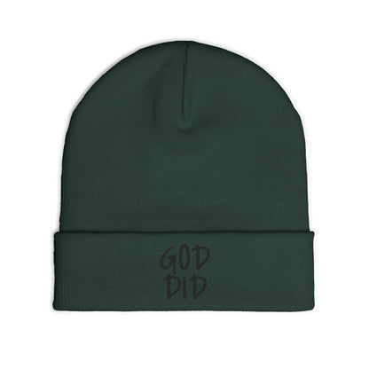 GOD DID - Knit Beanie (Embroidered)