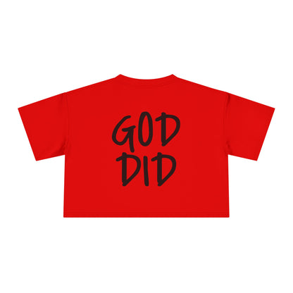 GOD DID - Women's Crop Tee