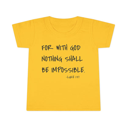 GOD DID - Faith Inspired Toddler T-shirt