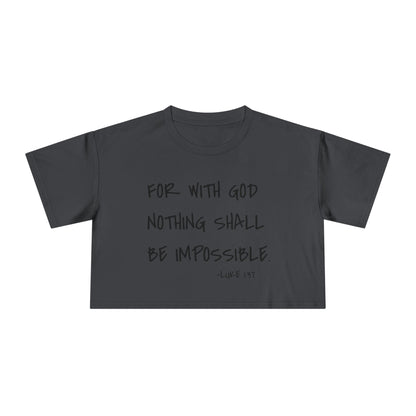 GOD DID - Women's Crop Tee