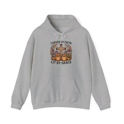 Carved by Faith Lit by Grace Shirt - Faith-Inspired Fall Hoodie