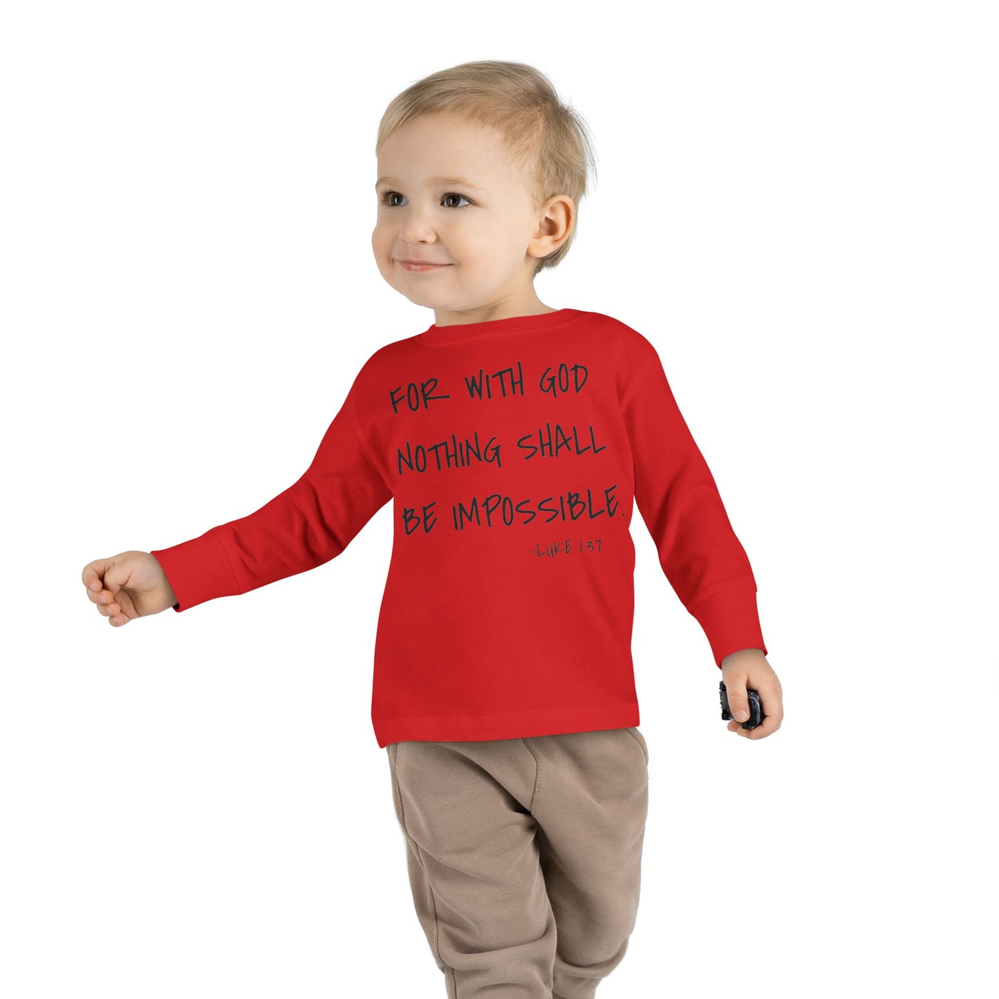 GOD DID - Toddler Long Sleeve T-Shirt