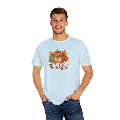 Thankful Pumpkin Patch T-shirt, Fall Leaves, Thanksgiving Tee, Autumn Vibes
