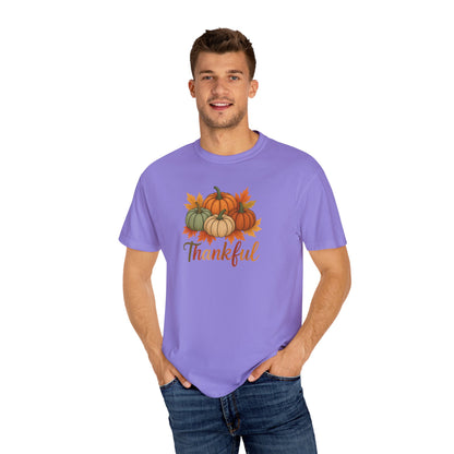 Thankful Pumpkin Patch T-shirt, Fall Leaves, Thanksgiving Tee, Autumn Vibes