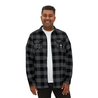GOD DID - Flannel Faith Based Shirt