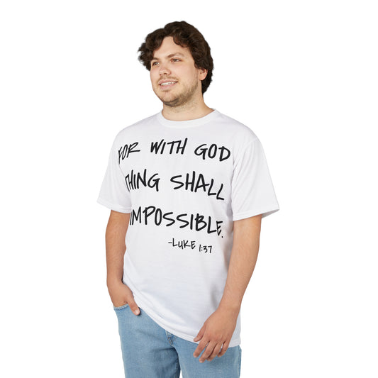 GOD DID - Large Print Faith Based Statement T-Shirt