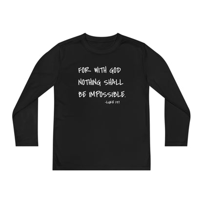 GOD DID - Youth Long Sleeve T-Shirt