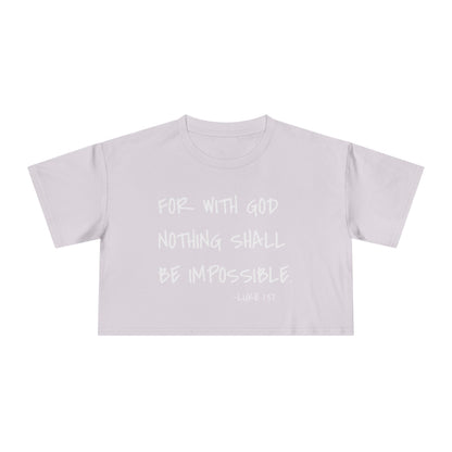 GOD DID - Women's Crop Tee