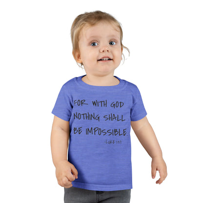 GOD DID - Faith Inspired Toddler T-shirt
