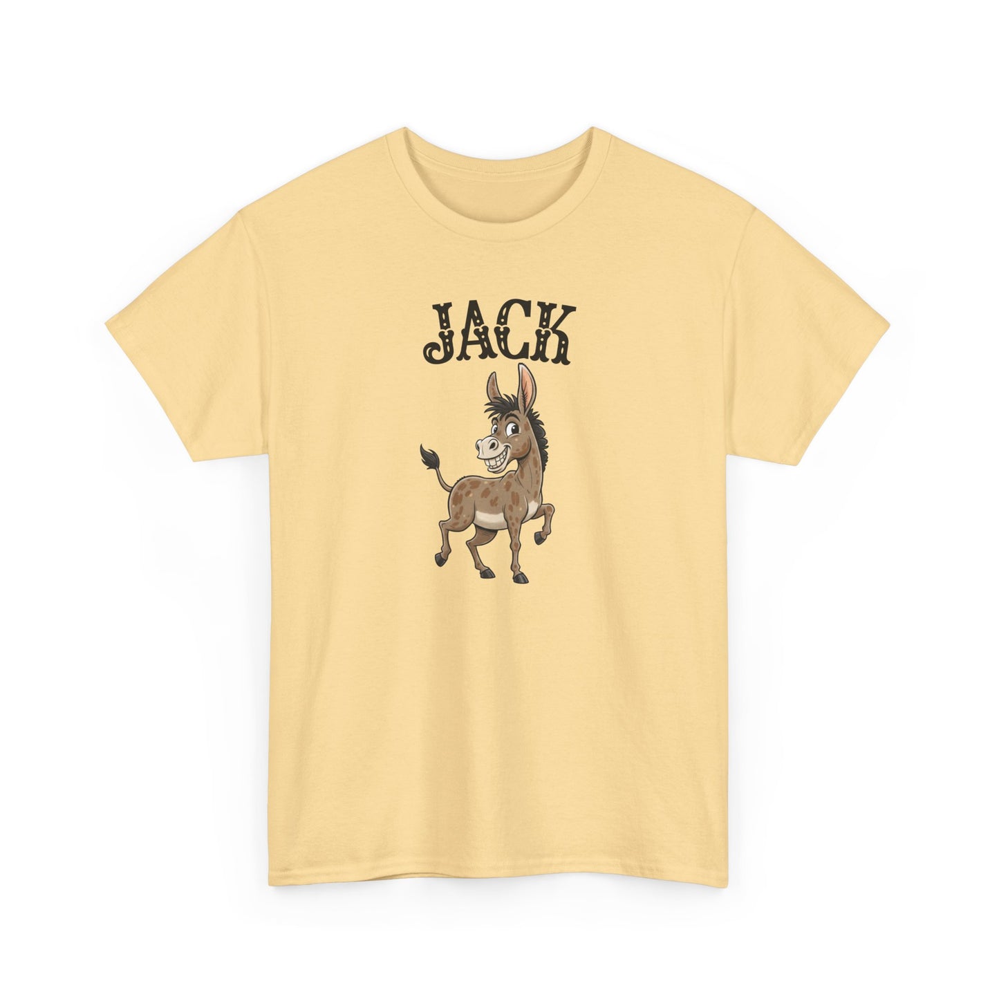 Jack The Ass T-Shirt | Cute Farm Animal Graphic Tee | Sarcastic Humor Wordplay Apparel