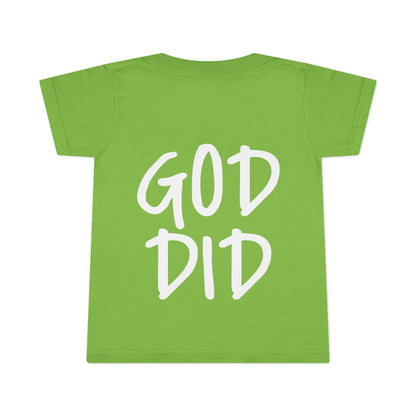 GOD DID - Faith Inspired Toddler T-shirt