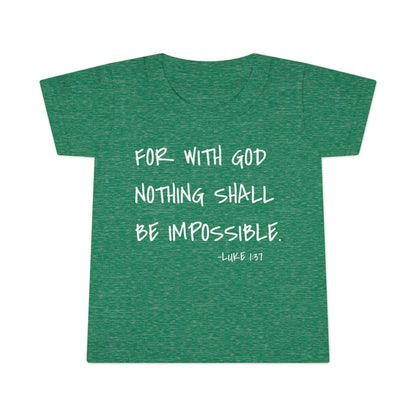 GOD DID - Faith Inspired Toddler T-shirt