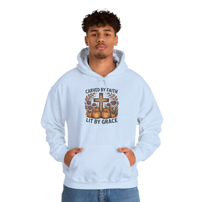 Carved by Faith Lit by Grace Shirt - Faith-Inspired Fall Hoodie