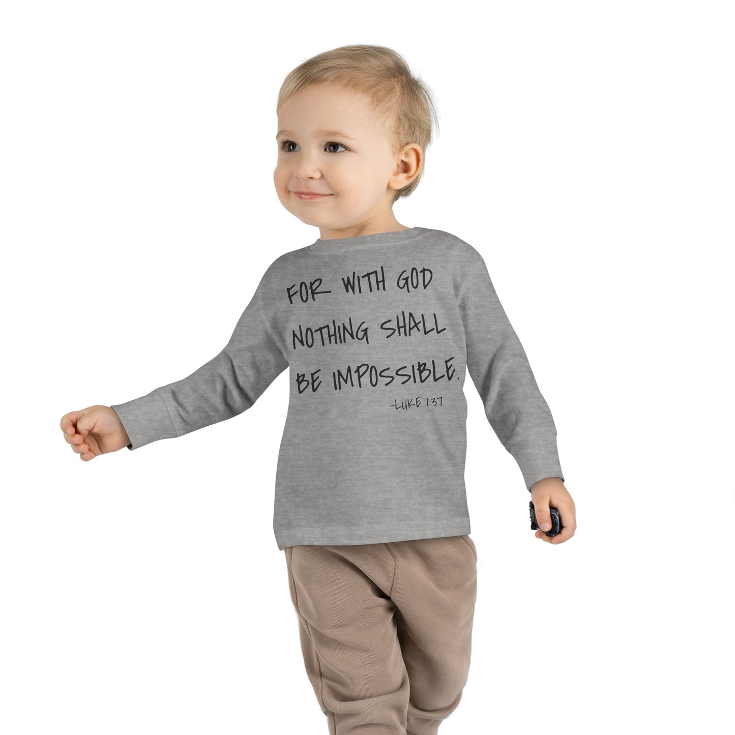 GOD DID - Toddler Long Sleeve T-Shirt