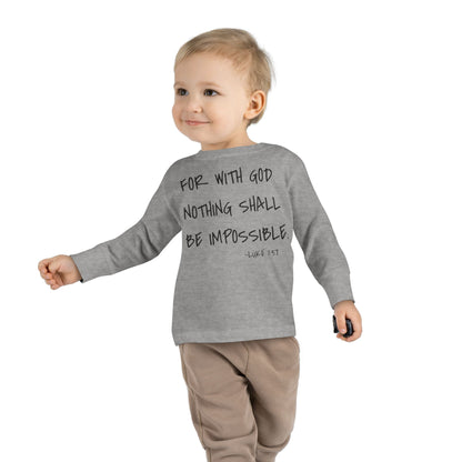 GOD DID - Toddler Long Sleeve T-Shirt