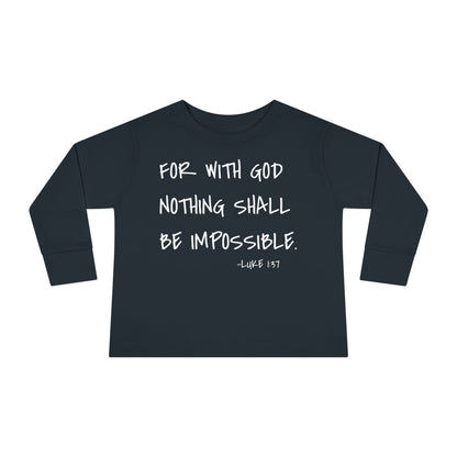 GOD DID - Toddler Long Sleeve T-Shirt
