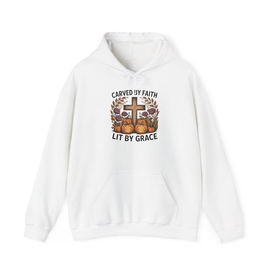 Carved by Faith Lit by Grace Shirt - Faith-Inspired Fall Hoodie