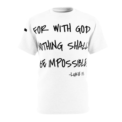 GOD DID - Large Print Faith Based Statement T-Shirt