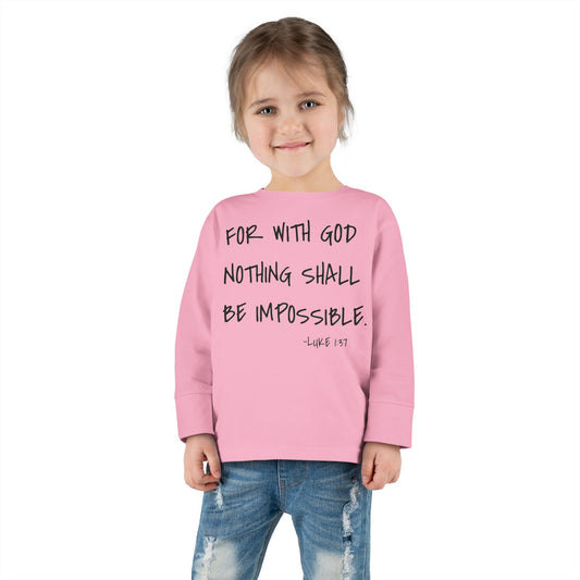 GOD DID - Toddler Long Sleeve T-Shirt