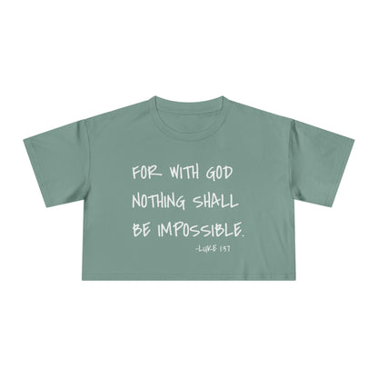 GOD DID - Women's Crop Tee