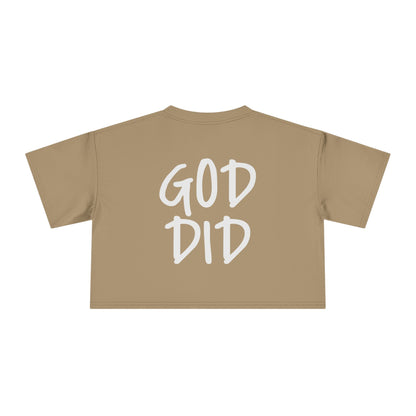 GOD DID - Women's Crop Tee