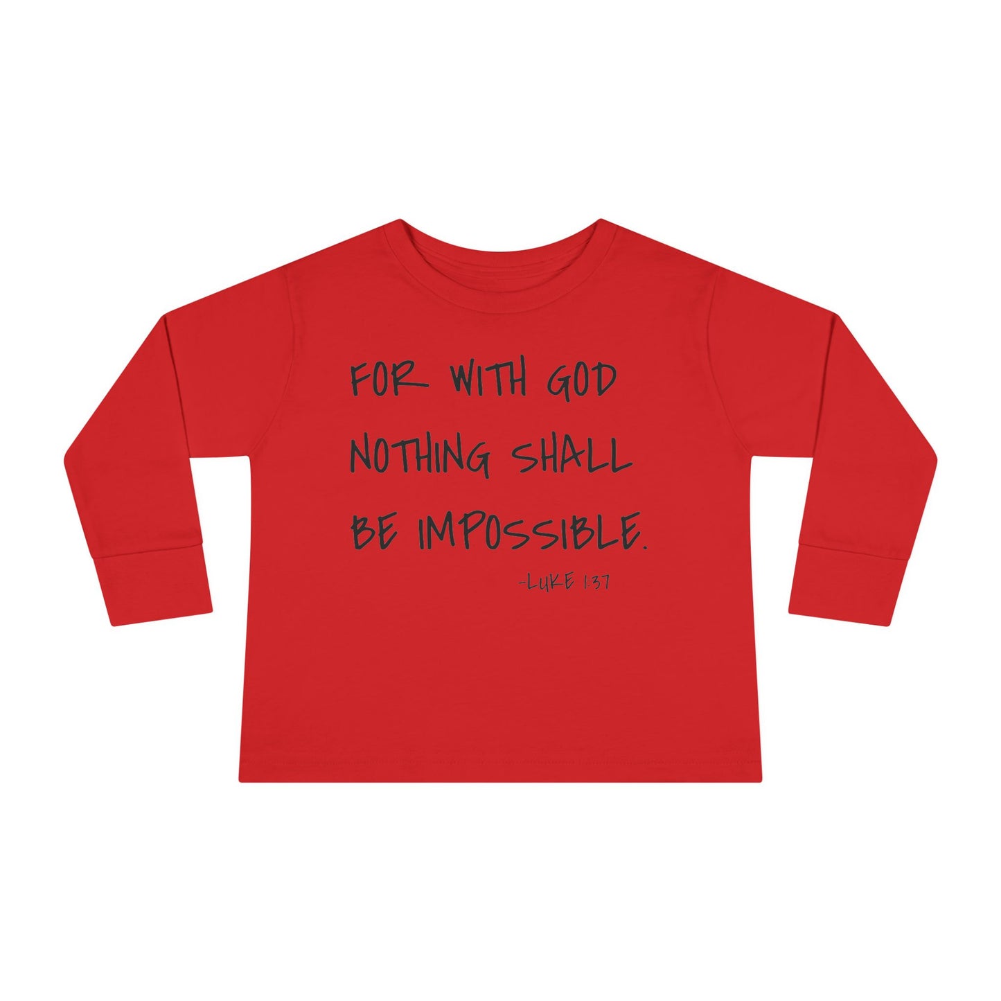 GOD DID - Toddler Long Sleeve T-Shirt